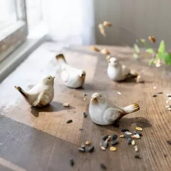 Sale Porcelain Bird Figurines, Set of 4 Statues & Figurines