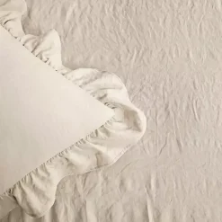 Kirklands Home Comforters|Ruffle Skirt 3-pc. Queen Comforter Set Tan