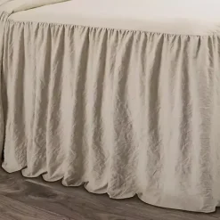 Kirklands Home Comforters|Ruffle Skirt 3-pc. Queen Comforter Set Tan