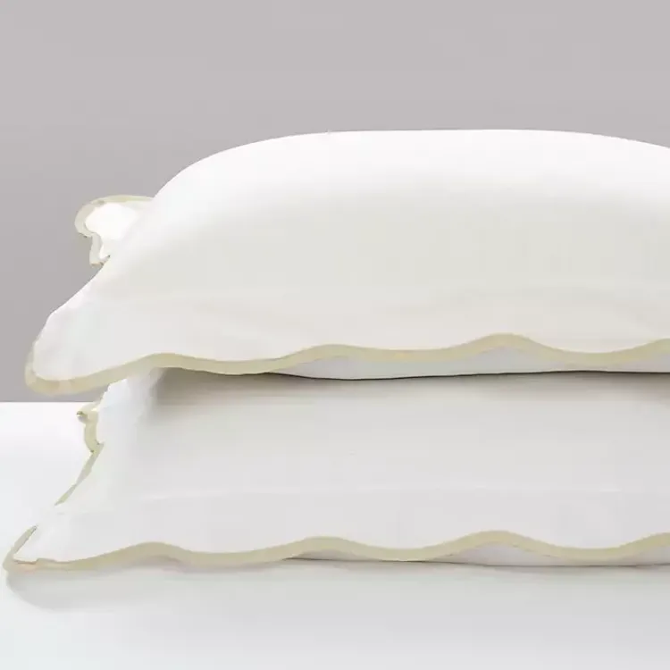 Kirklands Home Comforters|Tan Scalloped Edge 3-pc. King Comforter Set