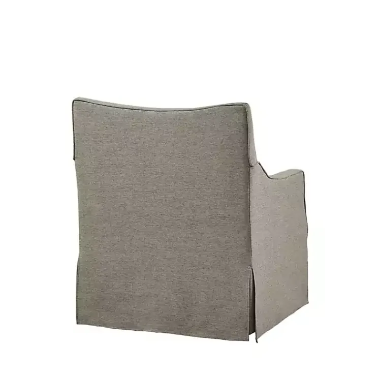 Kirklands Home Accent Chairs|Skirted Swivel Martha Stewart Accent Chair Tan