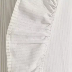 Kirklands Home Curtains & Drapes|Tan Stripe Ruffled Curtain Panel Set, 84 in.