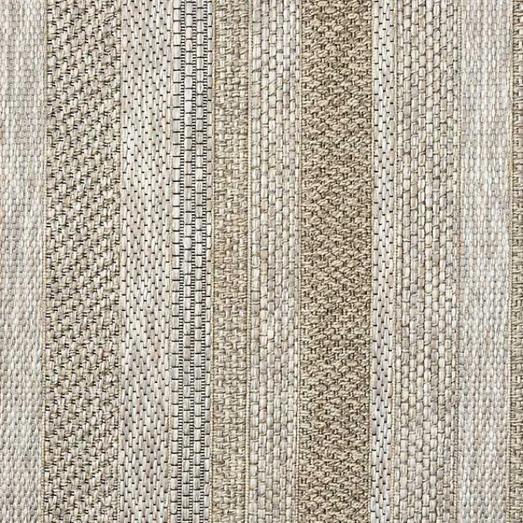Kirklands Home Area Rugs|Striped Indoor/Outdoor Area Rug, 5x7 Tan