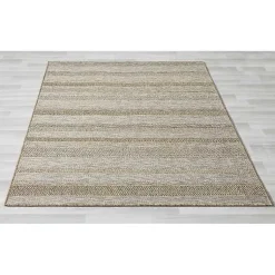 Kirklands Home Area Rugs|Striped Indoor/Outdoor Area Rug, 5x7 Tan