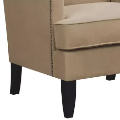 Kirklands Home Accent Chairs|Upholstered Colton Accent Chair Tan