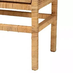 Kirklands Home Cabinets & Sideboards|Woven Rat and Wood Cabinet Tan