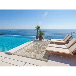 Kirklands Home Area Rugs|Taupe Bohemian Area Rug, 7x9 Brown