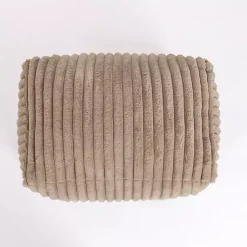 Kirklands Home Benches & Ottomans|Taupe Comfy Foam Lounge Ottoman Brown