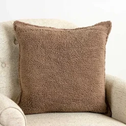 Outlet Taupe Cozy Waffle Pillow Pillows