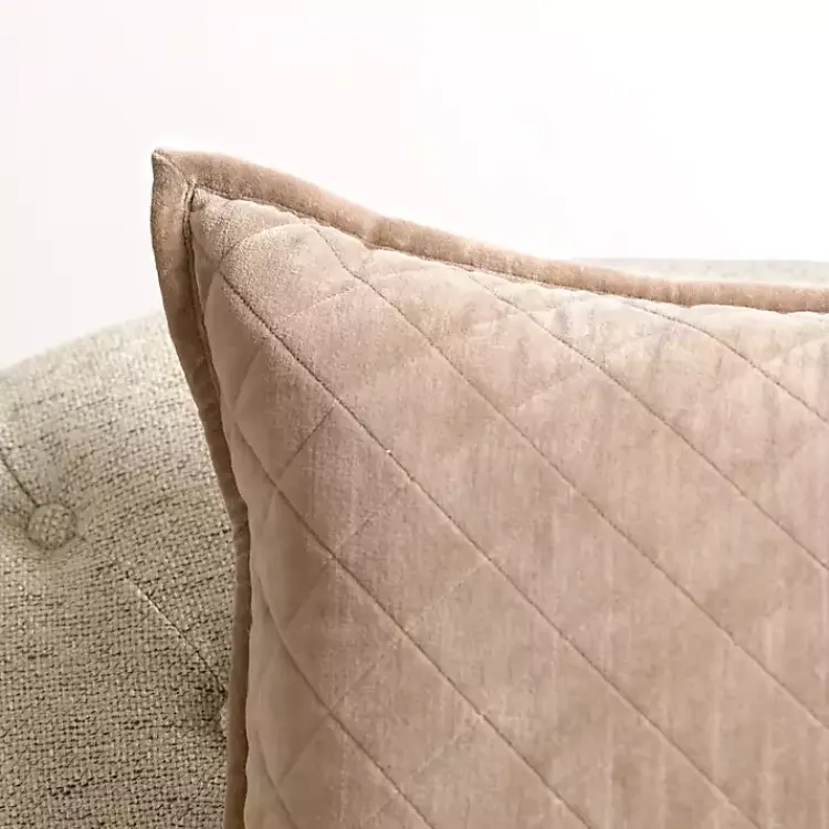 Best Taupe Diamond Velvet Pillow Pillows
