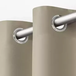 Kirklands Home Outdoor Curtains|Taupe Eliza Outdoor Curtain Panel Set, 96 in. Tan