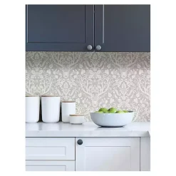 Kirklands Home Wall Murals & Wallpaper|Taupe Escape to the Forest Peel & Stick Wallpaper
