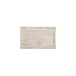 Kirklands Home Bathroom Rugs|Taupe Tufted Reversible Cotton Bath Mat, 34 in. Tan