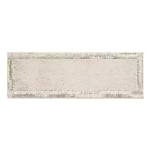 Kirklands Home Bathroom Rugs|Taupe Tufted Reversible Cotton Bath Mat, 72 in. Tan