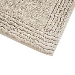 Kirklands Home Bathroom Rugs|Taupe Tufted Reversible Cotton Bath Mat, 72 in. Tan