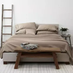 Kirklands Home Bed Sheets|Taupe Ultra Soft 6-pc. California King Sheet Set Tan