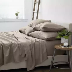 Kirklands Home Bed Sheets|Taupe Ultra Soft 6-pc. California King Sheet Set Tan