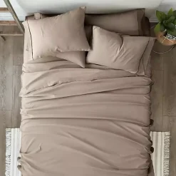 Kirklands Home Bed Sheets|Taupe Ultra Soft 6-pc. California King Sheet Set Tan