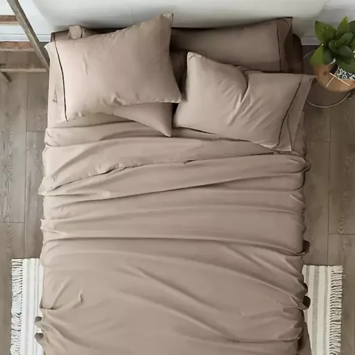 Kirklands Home Bed Sheets|Taupe Ultra Soft 6-pc. California King Sheet Set Tan