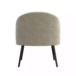 Kirklands Home Accent Chairs|Taupe Velvet Modern Accent Chair Tan