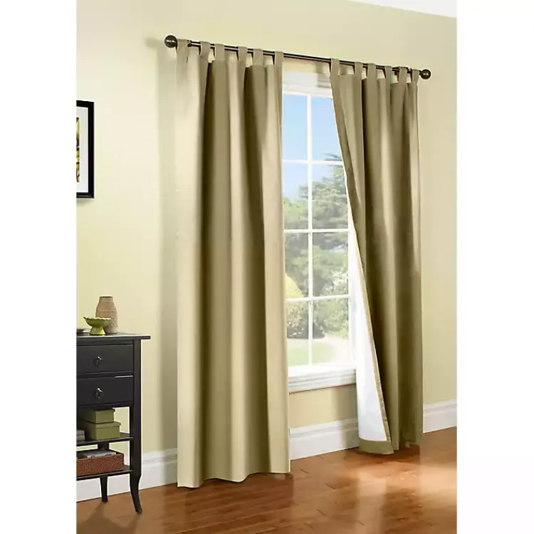 Kirklands Home Curtains & Drapes|Taupe Weathermate Blackout Curtain Panel, 54 in. Tan