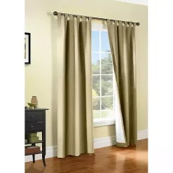 Kirklands Home Curtains & Drapes|Taupe Weathermate Blackout Cur Panel, 84 in. Tan