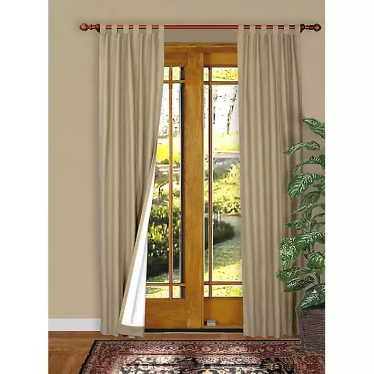 Kirklands Home Curtains & Drapes|Taupe Weathermate Blackout Cur Panel, 84 in. Tan