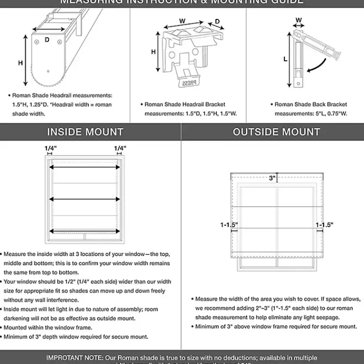 Kirklands Home Curtains & Drapes|Teak Bamboo Light Filtering Roman Shade, 27 in. Brown