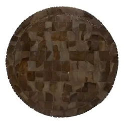 Kirklands Home Accent & End Tables|Teak Wood Drum Accent Table Brown