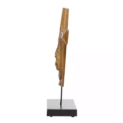 Best Teak Wood Floating Cross Tabletop Sculpture Statues & Figurines