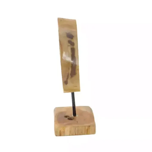 Best Teak Wood Raw Edge Crystal Figurine Statues & Figurines