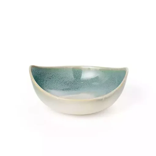 Discount Teal & White Ceramic Decorative Bowls, Set of 3 Decorative Bowls & Jars