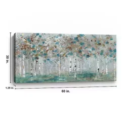 Kirklands Home Canvas Art|Teal Forest Canvas Art Print Blue