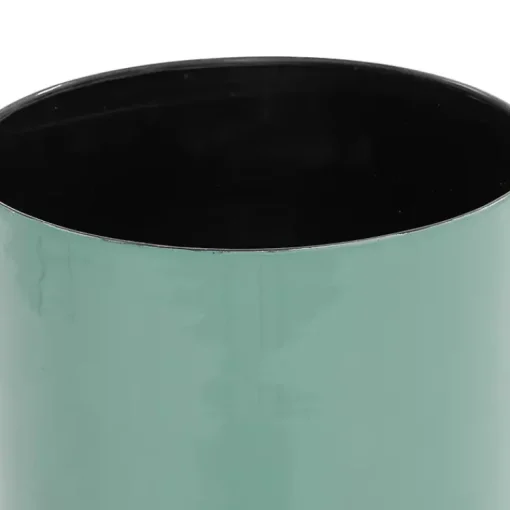 Kirklands Home Planters|Teal Metal Round Planters with Stands, Set of 3 Blue