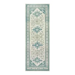 Kirklands Home Area Rugs|Teal Seraz Washable Runner, 2x7