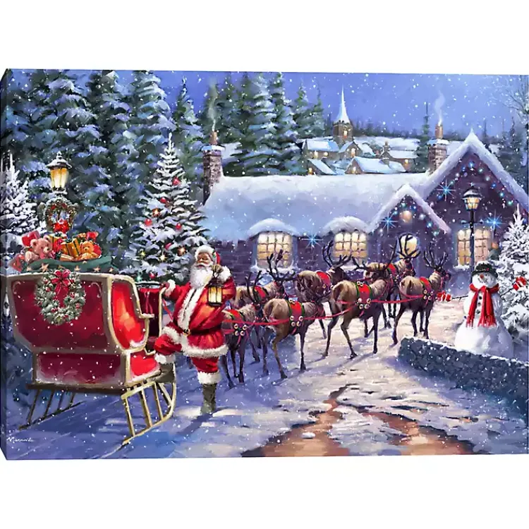 Best Team Santa Canvas Art Print Christmas Art & Wall Decor