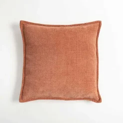 Sale Terracotta Chenille Throw Pillow Pillows