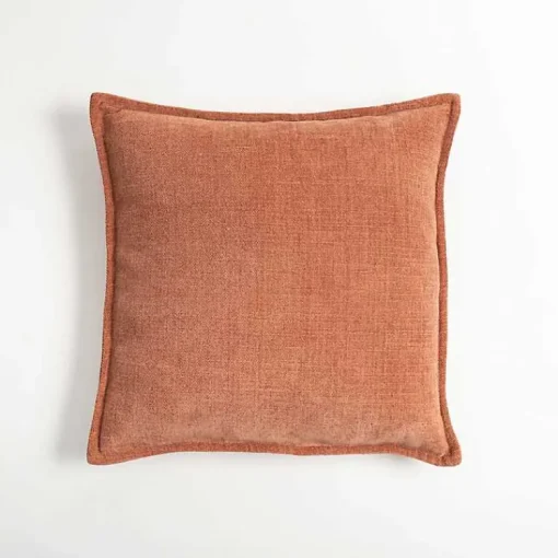 Sale Terracotta Chenille Throw Pillow Pillows