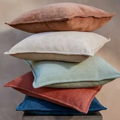 Sale Terracotta Chenille Throw Pillow Pillows