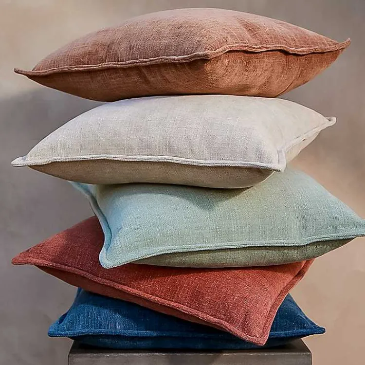 Sale Terracotta Chenille Throw Pillow Pillows