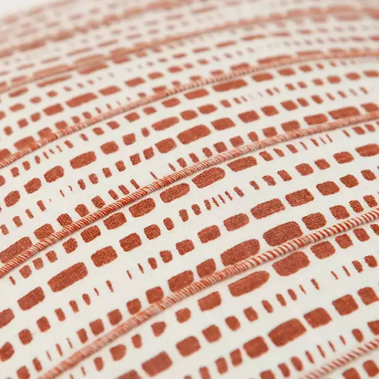 Discount Terracotta Dash Print Throw Pillow Pillows