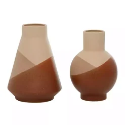 Best Terracotta Modern Ceramic Vases, Set of 2 Vases