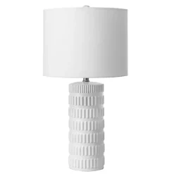 Kirklands Home Table Lamps|Textured Ceramic Table Lamp White