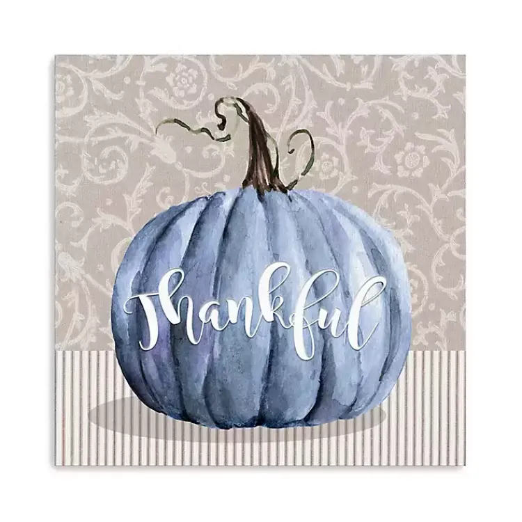 Hot Thankful Pumpkin Canvas Art Print, 30x30 Fall