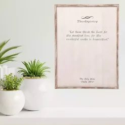 Online Thanksgiving Blessing Framed Wall Plaque Fall