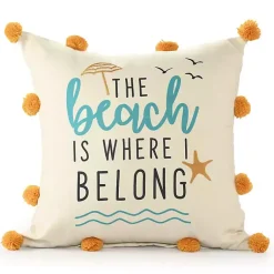 Best The Beach is Where I Belong Indoor/Outdoor Pillow Pillows