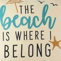 Best The Beach is Where I Belong Indoor/Outdoor Pillow Pillows