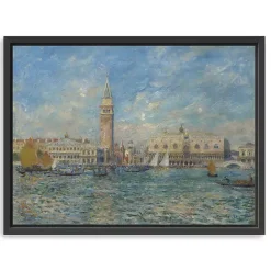 Kirklands Home Canvas Art|The Doge's Palace, Venice Canvas Art Print, 32x42 Blue
