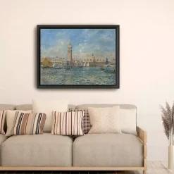 Kirklands Home Canvas Art|The Doge's Palace, Venice Canvas Art Print, 32x42 Blue