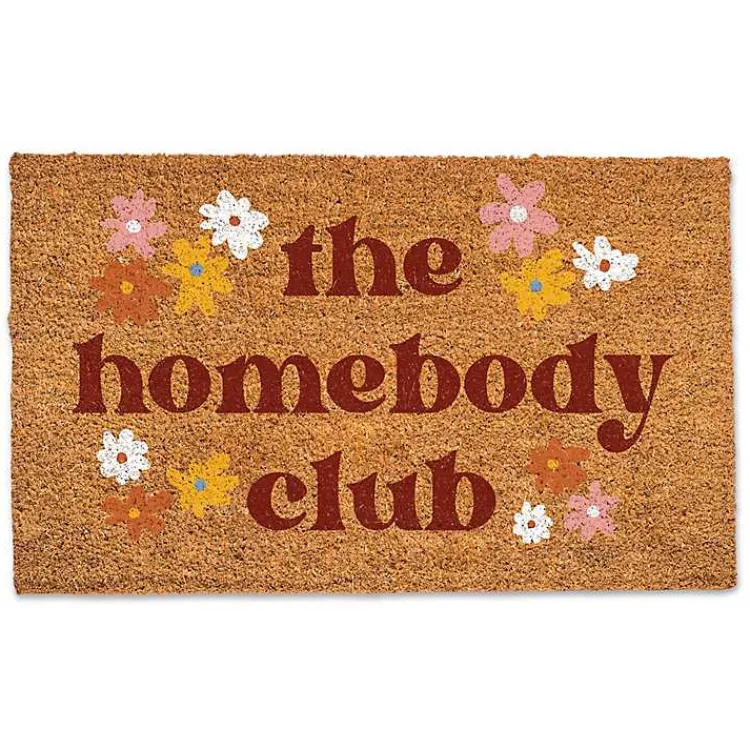Kirklands Home Doormats|The Homebody Club Floral Coir Doormat